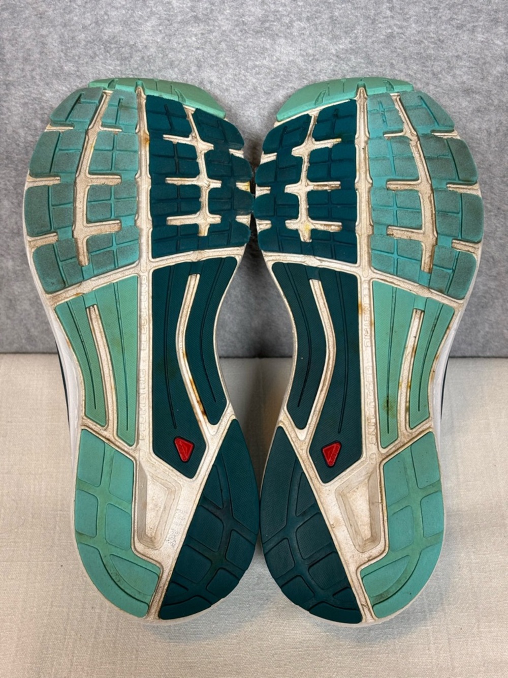 Salomon Sonic RA Max Road Running Athletic Shoes-Blue/Teal/Yellow-Women Size 9 - Picture 8 of 10